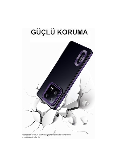 Xiaomi Redmi Note 8 Yanları Renkli Lens Korumalı Logo Gösteren Luxury Silikon Kılıf - Lacivert