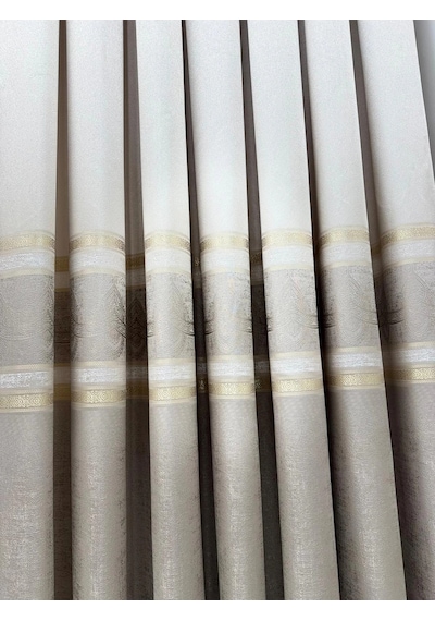 Nivemeshome Ürgüp V-5228 1/3 Sık Pile Fon Perde Apm Vizon
