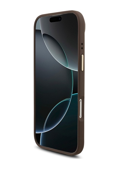 Apple Uyumlu iPhone 17 Air Guess Lisanslı 4g Yazı Logolu Kılıf&ekran&lens Koruyucu 3in1 Aksesuar Seti Kahverengi Kahverengi