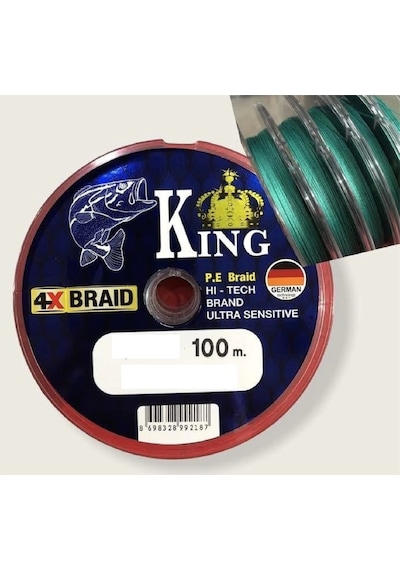 King Braid Ultra Sensitive Alman İp Misina 4x Pe Örgü 0,10mm - Standart