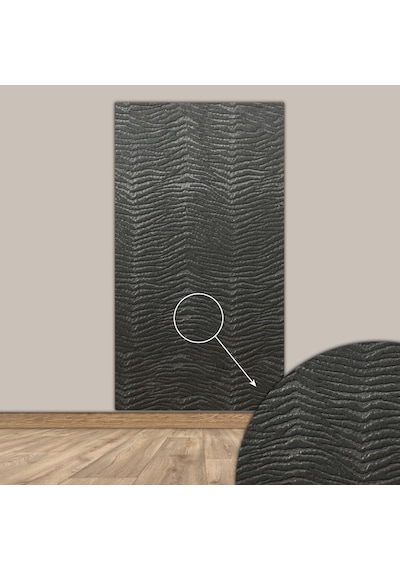 Tink 3d Kendinden Yapışkanlı Akustik Keçe Panel Duvar Kağıdı Desenli 52x98 Cm 2 Adet 1 M² Koyu Gri