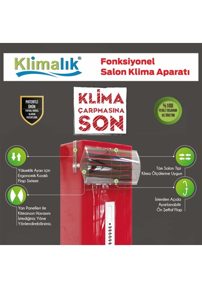 Salon Klima Aparatı - Klima Hava Yönlendirici (Yeni)