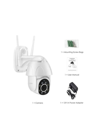 Miaxtreme 360 Wifi Ip Güvenlik Kamera Gece Görüş Sensörlü Hareket Duyarlı 1080p 4k Dış Ortam Ip Kamera Blm-04