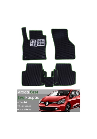 Renault Clio 4 Hatchback 2012-2019 Uyumlu Eva Paspas Tam Set Birebir Uyum,araca Özel Tasarım 306