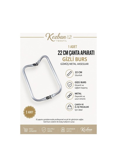 Aklar Çanta 1 Adet 22 Cm Gizli Burs Çanta Aparatı