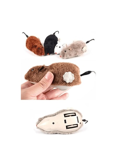 Pribor Kurmalı Fare Kedi Oyuncağı Peluş Yaratıcı Oyuncak 1 Adet