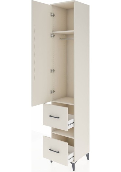 Hyperion Dolap 3 Raflı 2 Çekmeceli Tek Askılı 44x44x243 Aytaş... Aytaşı
