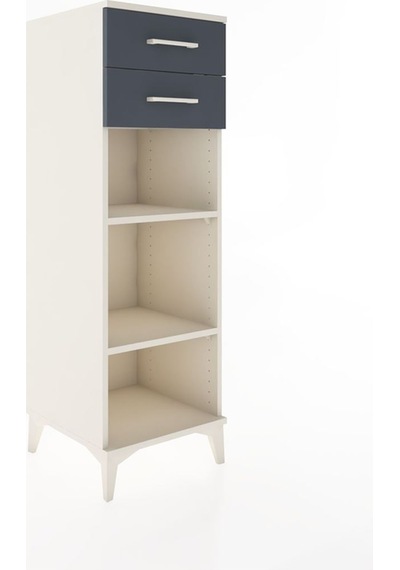 Hyperion Dolap 2 Raflı 2 Çekmeceli 44x44x134 Aytaşı-antrasit Aytası