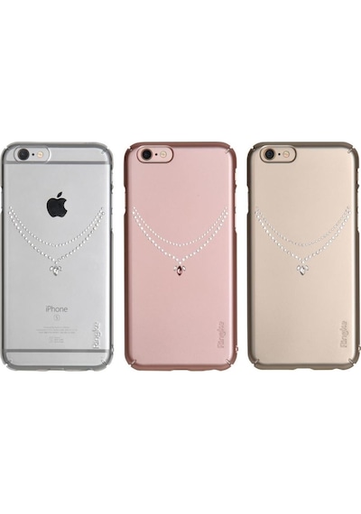 Ringke Noble Slim Apple Uyumlu iPhone 6s Plus/ 6 Plus İle Taşlı Kılıf 4 Tarafı Saran Tam Koruma Royal Gold