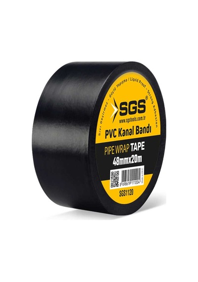 Pvc Kanal İzolasyon Bandı 48mm X 20mt Sıvı Geçirmez Güçlü Yapışma Pipe Wrap Tape