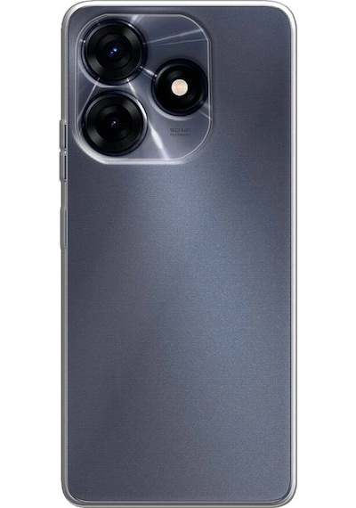 Tecno Spark 10 4g Kılıf Zore Süper Silikon Kapak Renksiz