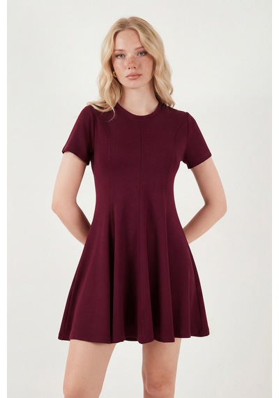 Lela Bayan Elbise 5866342 Bordo Bordo