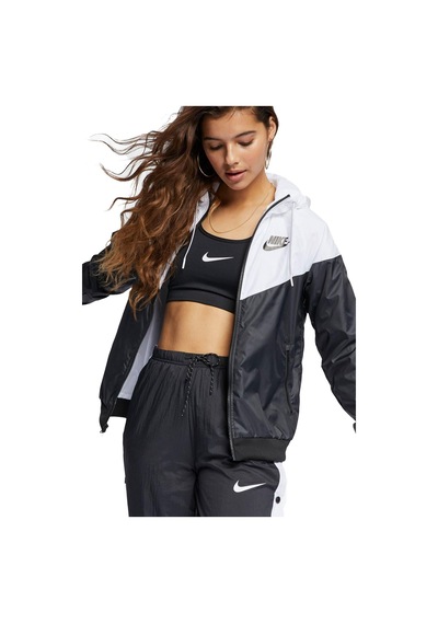 Nike Ar3092-010 Windrunner Kapüşonlu Kadın Mont-7472 Siyah