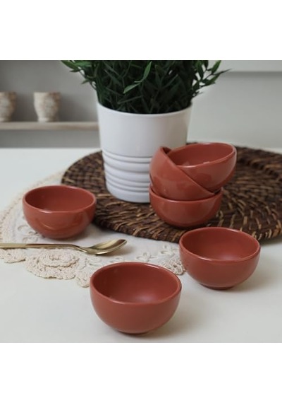 Kızıl Kahve Bulut Mini Çerezlik/sosluk 8 Cm 6 Adet 607 Genel