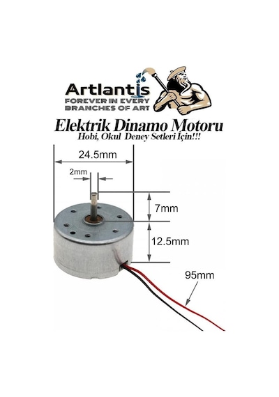 Dinamo Motoru 6 V 1 Adet Elektrik Üreten Motor Eğitici Hobi Deney Okul Elektrik Motoru Deneyler İçin