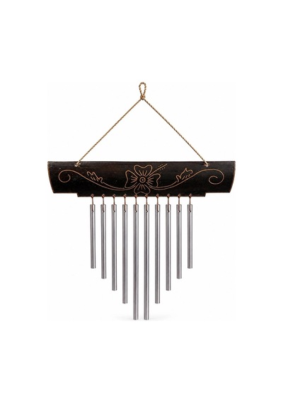 Bambu Metal Çubuklu Rüzgar Çanı No:1048 Çok Renkli