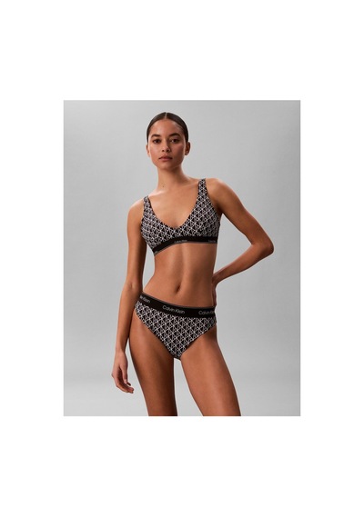 Calvin Klein Kadın Marka Logolu Elastik Bel Bantlı Siyah-beyaz Bikini Altı Lv00q61132 32n-15957 Siyah - Beyaz