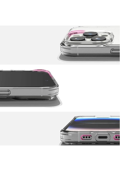 Apple Uyumlu iPhone 14 Pro Max Kılıf Space Seri Lux Silikon Şeffaf Kapak