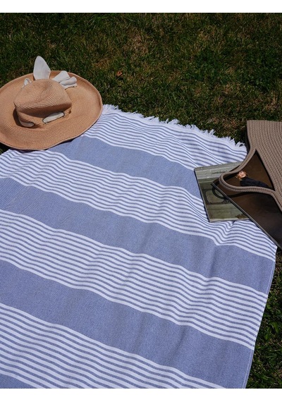 %100 Pamuk 90x160 Cm Unisex Plaj Havlusu Baveno Desen005