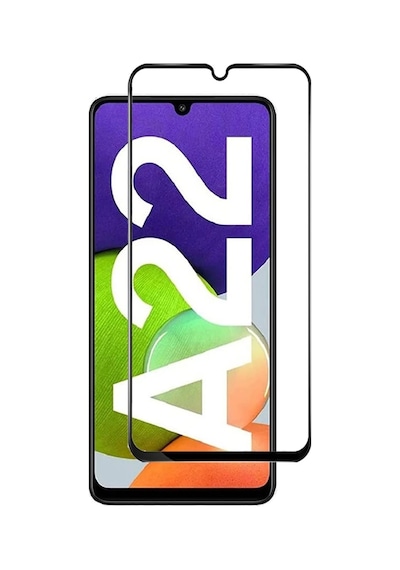 Forzacase Samsung Galaxy A22 İle Uyumlu Çerçeveli Tam Kaplayan Temperli Ekran Koruyucu - Fc003