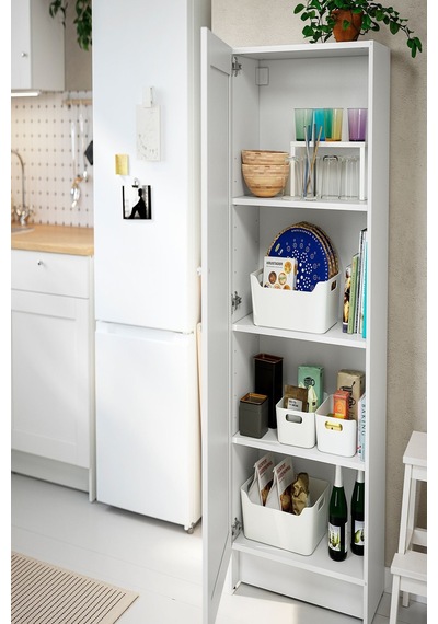 Ikea Beyaz Kullanışlı Mutfak Dolabı 60x31x153 Cm Dekoratif Beyaz Ikea Beyaz Kullanışlı Mutfak Dolabı 60x31x153 Cm Dekoratif Beyaz
