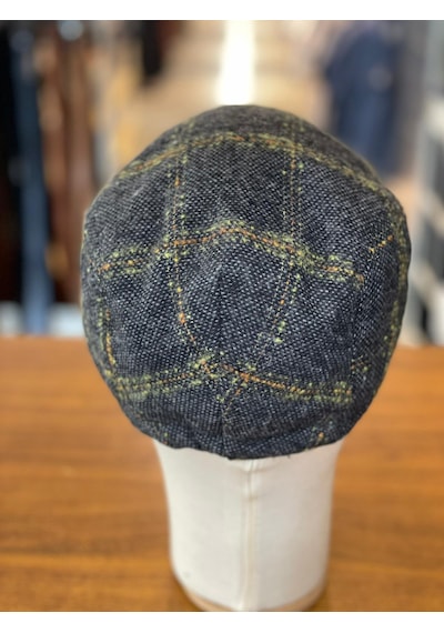 Hamze İngiliz London Model Kareli Kaşe Kumaş Kasket Şapka Gri