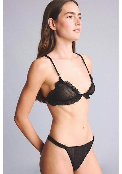 Defacto Tül Slip Külot H5241ax26spbk81 Siyah-bk81