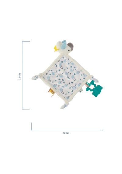 Babyjem 926 Birdy Diş Kaşıyıcılı + Silikon Emzik Uyku Arkadaşım Mavi
