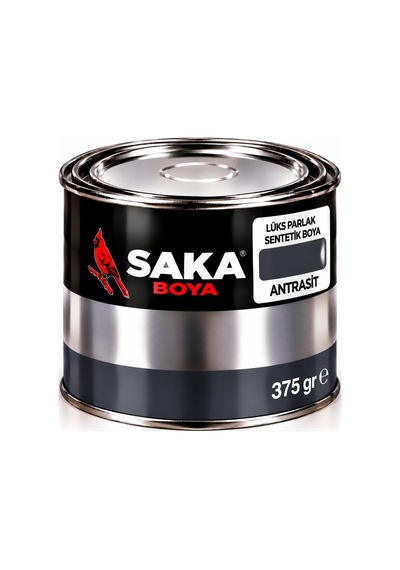 Saka Boya Lüks Parlak Sentetik Boya Antrasit 375 Gr