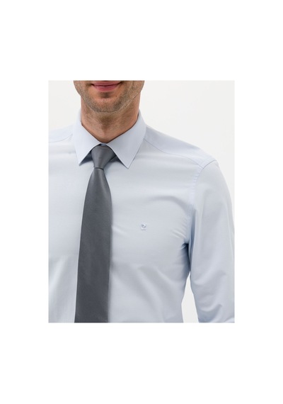 Pierre Cardin Slim Fit Uzun Kollu Basic Erkek Gömlek gri
