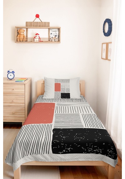 Pudra Geometrik Genç Odası Tek Kişilik Pike Takımı - Siyah Çizgili 160x220 Cm Kapitone Yatak Örtüsü Killi Kahve Solgunluğu Pudra Geometrik Genç Odası Tek Kişilik Pike Takımı - Siyah Çizgili 160x220 Cm Kapitone Yatak Örtüsü Killi Kahve Solgunluğu