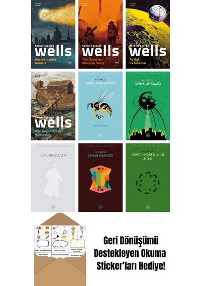 H. G. Wells 9 Kitap Seti