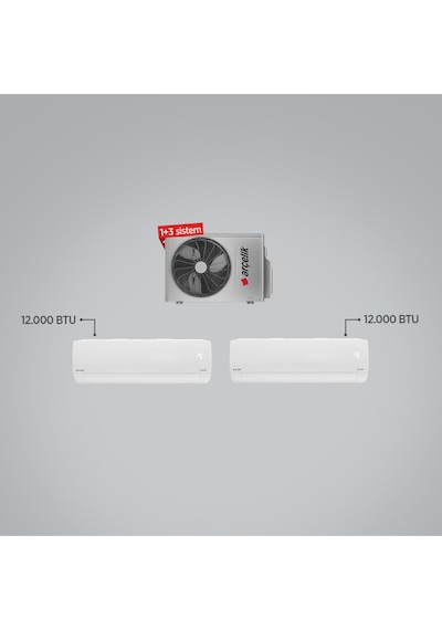 Arçelik Zm18103-1212 2+1 Inverter 12+12 18000 Btu Multi Sistem Inverter Klima