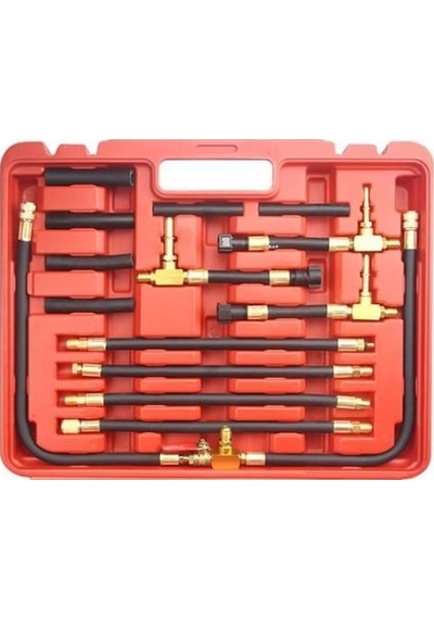 Nt Tools Yakıt Sistemi Basıncı Test Cihazı Basınç Ölçer Ölçme Kiti Seti 45 Parça