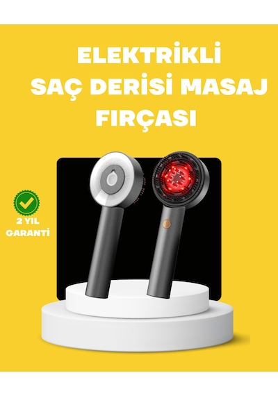 Led Teknolojili Elektrikli Saç Masaj Fırçası Mikro Akımlı Diğer