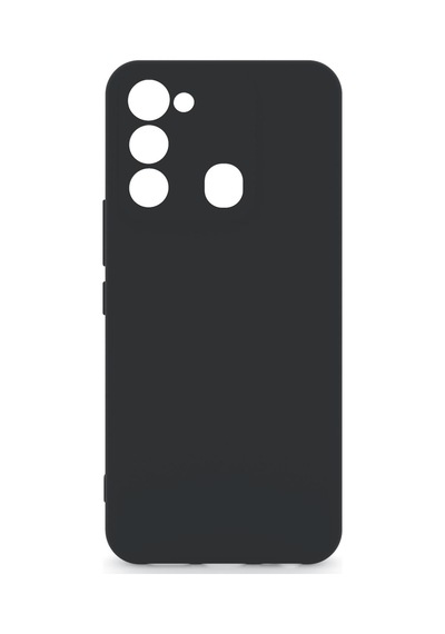 Tecno Spark 8c Kılıf Kamera Korumalı Silikon Rubber Arka Kapak Siyah
