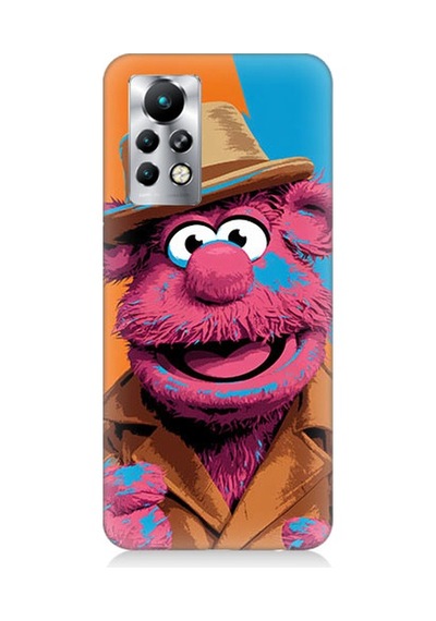 İnfinix Note 11 Pro Uyumlu Pembe Kukla Desenli Silikon Kılıf