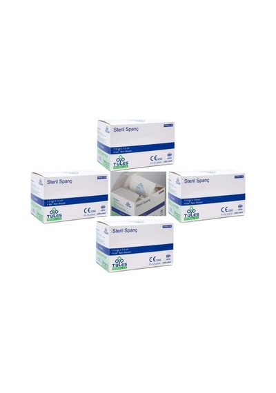 Tules Steril Spanç Emici Kompres 7,5 X 7,5cm 100 X 4 - 400 Adet