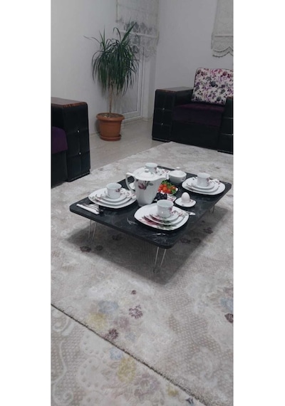 Yeni Model Dikdörtgen Yer Sofrası 60 90 Ahşap