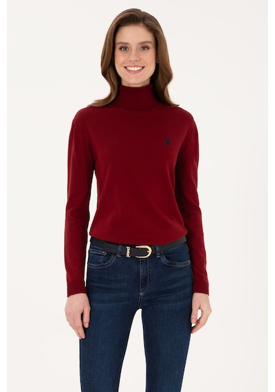 U.S. Polo Assn. U.s. Polo Assn. Kadın Bordo Kazak /triko 50313621-vr014