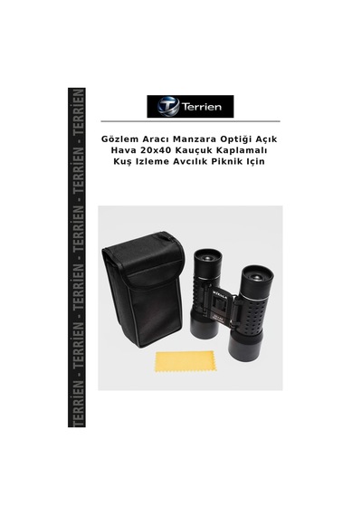 Gözlem Aracı Manzara Optiği Açık Hava 20x40 Kauçuk Kaplamalı Kuş Izleme Avcılık Piknik Için