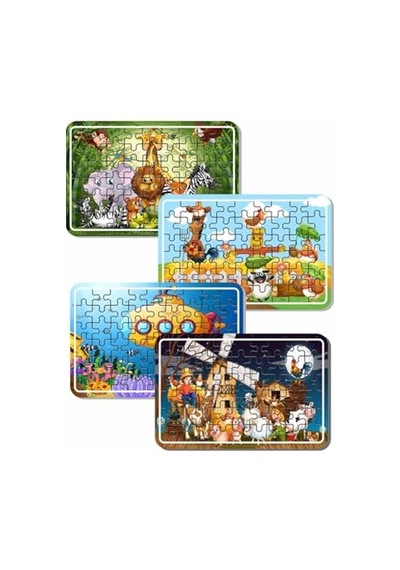 Lipyos Sevimli Hayvanlar, Çiftlik Hayvanları, Çiftçi Çocuk Ve Denizaltı Ahşap Puzzle Seti