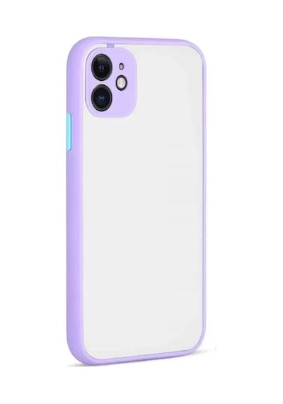Newface Apple İphone 12 Kılıf Montreal Silikon Kapak - Mor