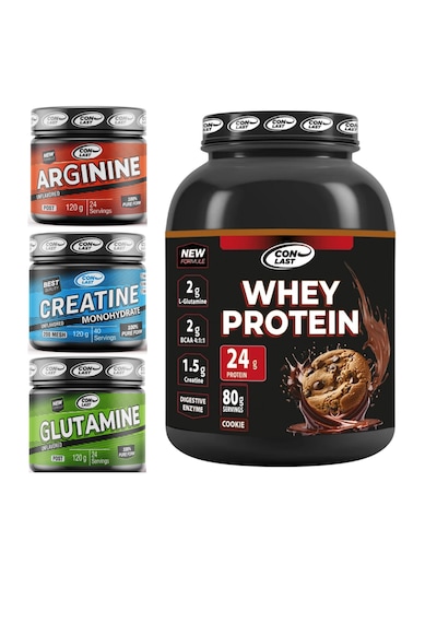 Conlast Güç Ve Protein Paketi Whey Çikolata 2000g/creatine 120g/glutamıne 120g/bcaa 120g Hediye Shaker