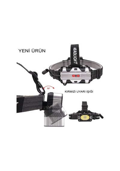 Ers 4 Modlu Sensörlü Şarjlı Güçlü Kafa Lambası Wt-248 Çok Renkli 89094901