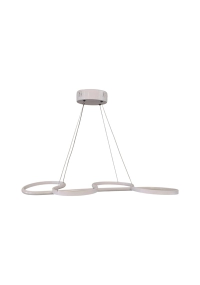Dmr Sarkıt Yılan Led Avize Beyaz Kasa 45w Üç Renk 6500k/4000k/3000k Beyaz /sarı/ılık Beyaz Günışığ Çok Renkli