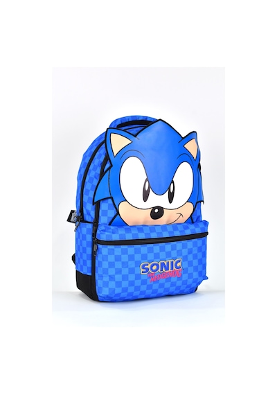 Sonic Erkek Çocuk Çok Gözlü Okul Sırt Çantası Mavi 2556