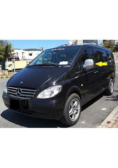 Woc Chrome Mercedes Vito Krom Ayna Kapağı 2004-2010 2 Parça Abs K