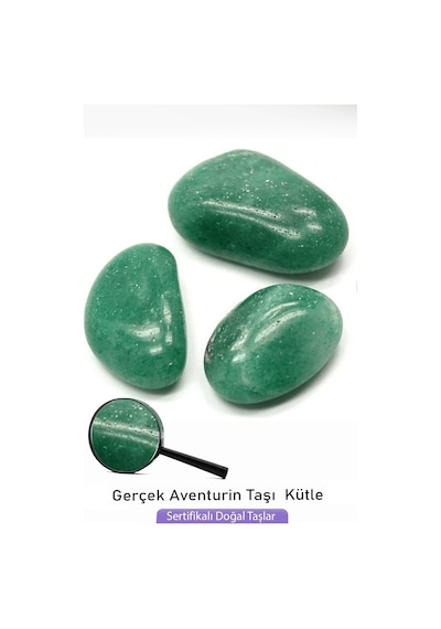 Tamburlanmış Aventurin Taşı Kütle - İri Boy