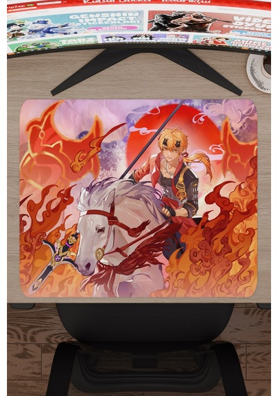 Thoma Genshin Impact Anime Oyuncu V3 - 48x40 Xl Gaming Mouse Pad Fare Altlığı